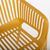 Chair POPPY yellow plastic Dārza galdi