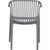 Chair POPPY grey plastic Dārza galdi