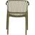 Chair POPPY green plastic Dārza galdi