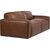 Sofa BURTON 3-seater, brown leather Новинки Для дома и сада 