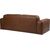 Sofa BURTON 3-seater, brown leather Новинки Для дома и сада 