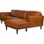 Corner sofa HAVANNA RC, cognac brown Новинки Для дома и сада 
