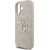 Guess PU 4G Metal Logo Strap Case Aizsargapvalks priekš iPhone 17 / rozā Neoriģinālie Maciņi