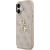 Guess PU Leather 4G Metal Logo Gold Frame Case Aizsargapvalks priekš iPhone 17 / rozā Neoriģinālie Maciņi