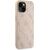 Guess PU Leather 4G Colored Ring Strap MagSafe Case Aizsargapvalks priekš iPhone 15 / rozā Neoriģinālie Maciņi