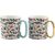 Mugs FRIENDS 2pcs 450ml, butterflies Новости, мебель, дом