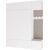 Top E Shop HAGA IV 3SZ1W Wardrobe – White Jaunumi -Dārzam