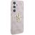 Guess PU 4G Metal Logo Case Aizsargapvalks priekš Samsung Galaxy S24 / rozā Neoriģinālie Maciņi