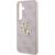 Guess PU 4G Metal Logo Case Aizsargapvalks priekš Samsung Galaxy S24 / rozā Neoriģinālie Maciņi