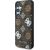 Guess 4G Printed Colored Peony Pattern MagSafe Aizsargapvalks priekš Samsung Galaxy S25 / brūns Neoriģinālie Maciņi