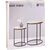 Excellent Houseware ZESTAW 2 STOLIKI KAWOWE BLAT DREWNIANY Новинки Для дома и сада 