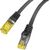 Lanberg PCF6A-10CU networking cable Black 0.5 m Cat6a S/FTP (S-STP) Round Tīkla vadi