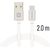 Swissten Textile Универсальный Quick Charge 3.1 USB-C USB Кабель данных 2м Серебряный