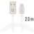 Swissten Textile Universāls Quick Charge 3.1 USB-C Datu un Uzlādes Kabelis 2m Sudraba
