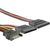 Qoltec SATA cable splitter SATA male | 2xSATA female | 0.5m