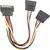 Qoltec SATA cable splitter SATA male | 2xSATA female | 0.5m