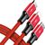 Unitek Cable 3-in-1, USB-Type-C/MicroUSB/Lightning, 1.2m, red, C4049RD