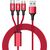 Unitek Cable 3-in-1, USB-Type-C/MicroUSB/Lightning, 1.2m, red, C4049RD