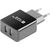 Natec Extreme Media Universal USB Charger 230V->USB 5V/2,1A, 2 port, black-grey