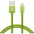 Swissten Textile Универсальный Quick Charge 3.1 USB-C USB Кабель данных 20 cм Зеленый
