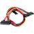 4World HDD Cable | 22pin SATA (F) - 22pin SATA (M) | 50cm | red