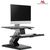 Maclean MC-792  Stand for keyboard and monitor / laptop on a black table gas spr