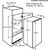 ELECTROLUX ERN2001FOW ledusskapis ar saldētavu, iebūv.,122 cm., 1.d., SD