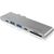 Raidsonic IcyBox Docking Station for notebook 2xUSB Type-C, Thunderbolt, SD reader, Silver