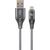 Gembird USB Male - Micro USB Male Premium cotton braided 2m Space Grey/White