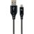 Gembird USB Male - Micro USB Male Premium cotton braided 1m Black/White