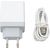 Platinet USB зарядка + кабель 2xUSB 3400mA, белый (43723)