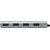 LOGILINK- USB-C 3.1 hub, 4 port, aluminum casing, grey