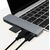 LOGILINK- USB-C 7-in-1 multifunctional hub with PD, aluminum alloy, 100W