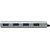 LOGILINK - USB 3.0 hub, 4 port with card reader, aluminum casing, silver