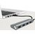 LOGILINK - USB 3.0 hub, 4 port with card reader, aluminum casing, silver