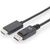 Assmann Cable DisplayPort 1.2 w/interlock 4K 60Hz UHD Type DP/HDMI A M/M black 3m