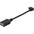 ASSMANN USB 2.0 HighSpeed OTG Adapter Cable microUSB B angled M/USB A F 0,15m bl