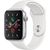 Apple Watch Series 5 GPS, 44mm Silver Aluminum Case with White Sport Band - S/M & M/L