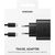 Samsung EP-TA845XBEGWW Quick Charge 3.0 / 45W Oriģināls Tīkla Lādētājs + Type-C Vads Melns (EU Blister)