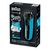 Braun 149323 Wet &amp; Dry, Rechargeable, Charging time 1 h, Nickel-Metal Hydride, Number of shaver heads/blades 3, Black, Blue