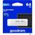 GOODRAM memory USB UME2 64GB USB 2.0 White