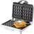 ECG ECGS1370 Waffle maker, 700W, Suitable for preparing 2 square waffles, White color / ECGS1370
