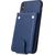 Mocco Smart Wallet Case Eko Ādas Apvalks Telefonam - Vizitkāršu Maks Priekš Apple iPhone 6 / 6S Zils