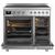 Smeg C92IPX9 90cm Electric Induction Range Cooker - Stainless Steel