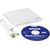 H.L Data Storage Ultra Slim Portable DVD-Writer GP60NW60 Interface USB 2.0, DVD±R/RW, CD read speed 24 x, CD write speed 24 x, White, Desktop/Notebook