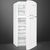 SMEG FAB50RWH5 50's Style 187cm A++ Ledusskapis White