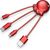 Unknown xoopar XP61040.15M Octopus Metallic Charging Multi Cable (red)