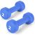 Spokey SHAPE IV Set of Vinyl Dumbbells, 2x2 kg, Blue