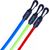 Spokey BACKER II Expander with replaceable rubbers, 127 cm, 3 bands with different degrees of resistance, Red/Green/Blue, Rubber