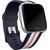 Fitbit watch strap Versa Woven L, navy/pink